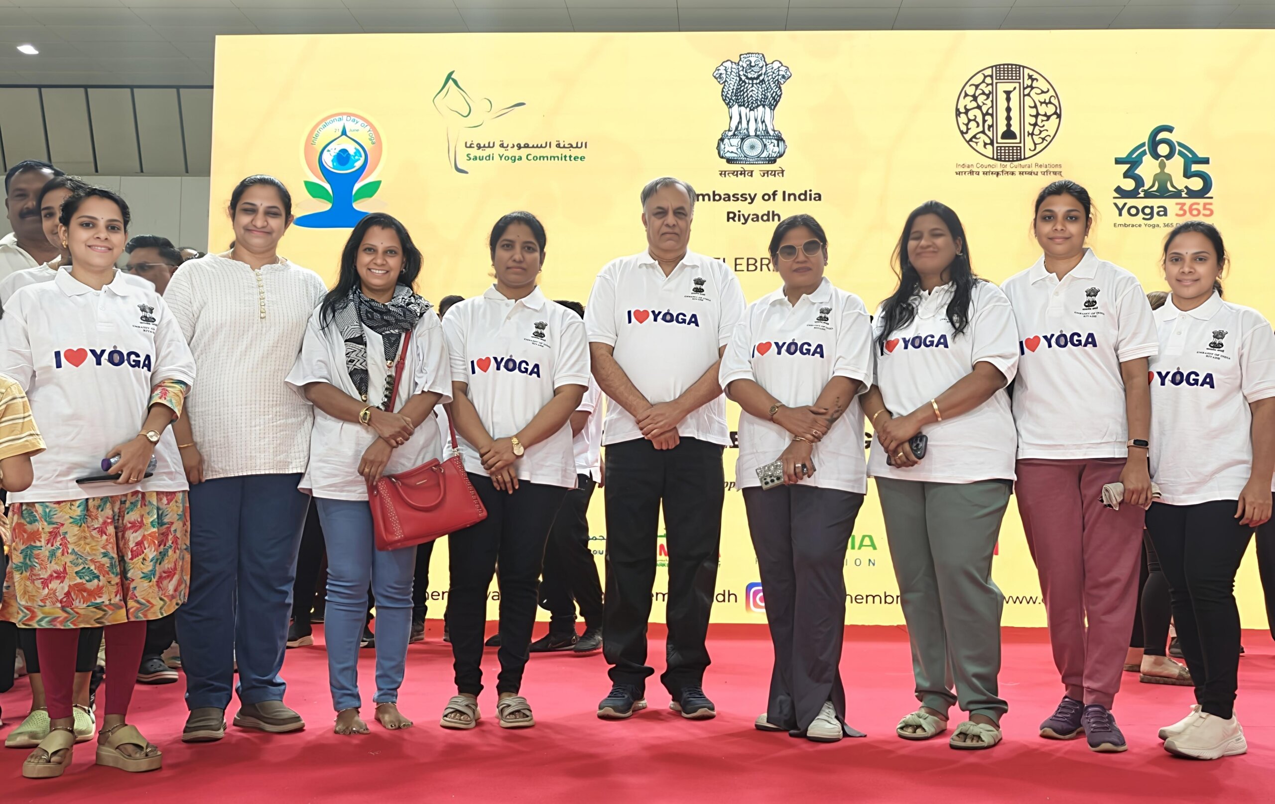 SATA Women’s Team – Embassy Yoga Day Organisers with the Indian Ambassador